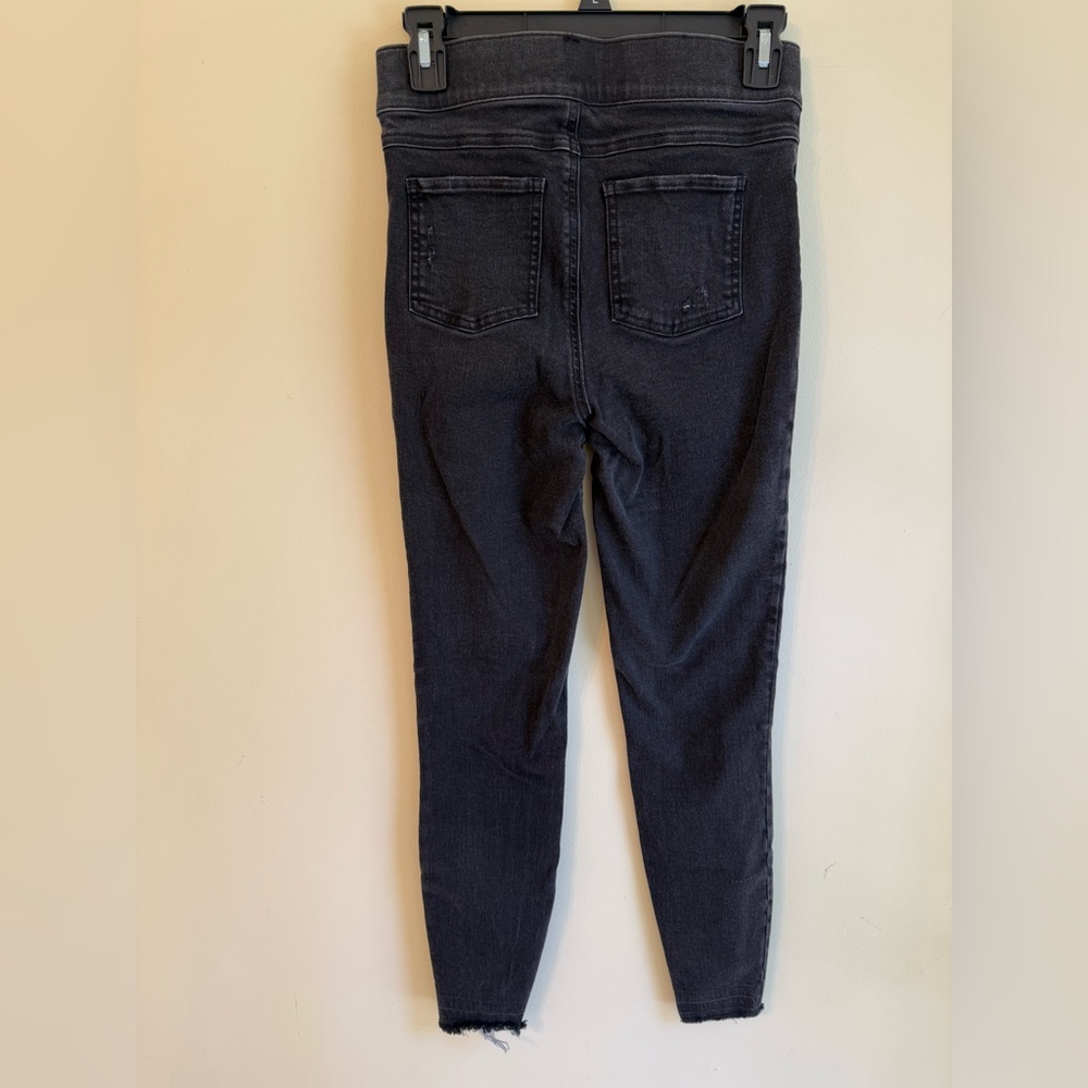 SPANX Black Distressed Skinny Jeans in Vintage Black *GOOD USED CONDITION* - Picture 7 of 11